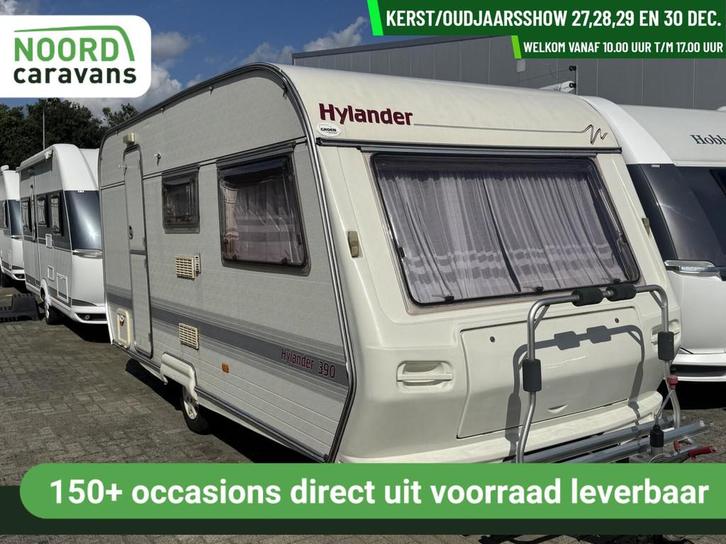 Hylander 390 VOORTENT + 4 PERS + WC, Caravans en Kamperen, Caravans, Bedrijf, tot en met 3, 750 - 1000 kg, Overige merken