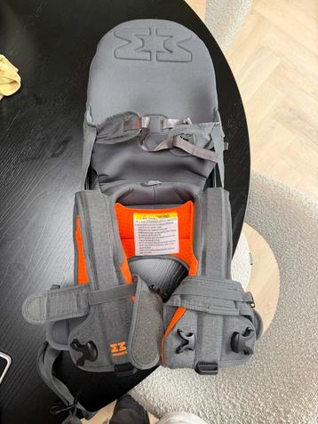 Minimeis zitje + zonnescherm (grey orange) beschikbaar voor biedingen