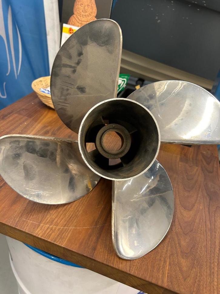 RVS 4 blads Schroef Mercury Revolution 4 …., Watersport en Boten, Accessoires en Onderhoud, Nieuw, Motor en Techniek, Ophalen