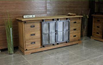 Nieuwe dressoirs / sidetable wit / teak - dressoir bij TEAK2 beschikbaar voor biedingen