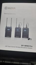 BOYA BY-WM8 Pro Draadloos Microfoonsysteem, Muziek en Instrumenten, Microfoons, Ophalen of Verzenden, Zo goed als nieuw, Overige typen