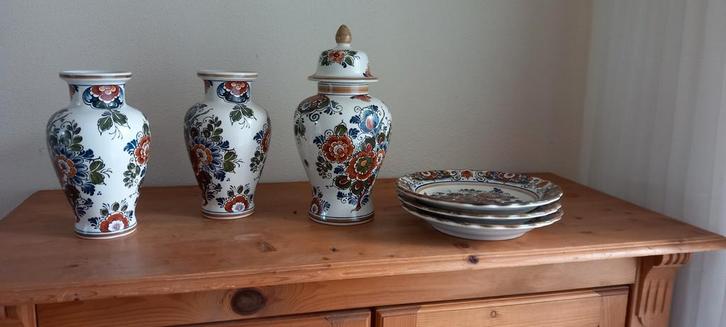 Delfts polychroom aardewerk, Antiek en Kunst, Antiek | Servies compleet, Ophalen