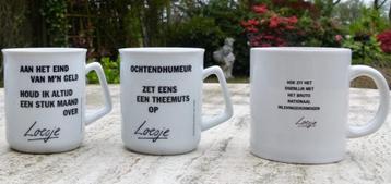 3 x LOESJE mok Aan het eind van geld hou ik stuk maand over beschikbaar voor biedingen