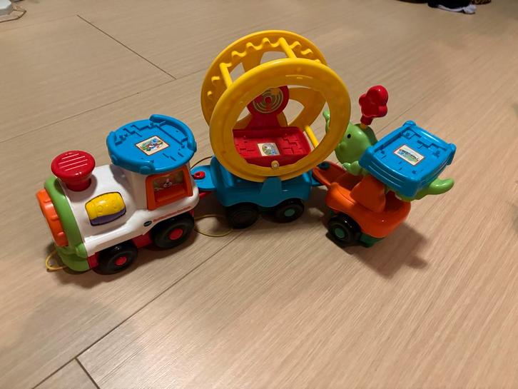 Vtech Zoef Zoef Dieren Trein + 3 Dieren, Kinderen en Baby's, Speelgoed | Speelgoedvoertuigen, Zo goed als nieuw, Ophalen of Verzenden