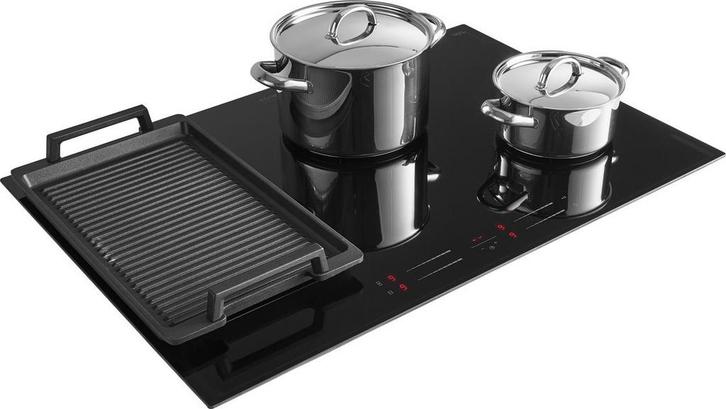 ETNA KIF577ZT inductie kookplaat (met klein defect), Witgoed en Apparatuur, Kookplaten, Gebruikt, Inbouw, Inductie, 4 kookzones