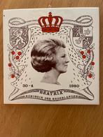 Vintage Tegel Beatrix Koningin 1980, Ophalen of Verzenden