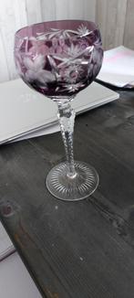 kristalen wijnglas 21 hoog met druiven patroon, Antiek en Kunst, Antiek | Glas en Kristal, Ophalen