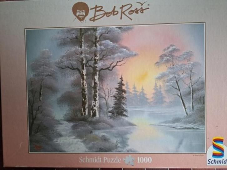 LEGPUZZEL Bob Ross, Zonsondergang, nr. 57333, 1000 stukjes, Hobby en Vrije tijd, Denksport en Puzzels, Zo goed als nieuw, Legpuzzel