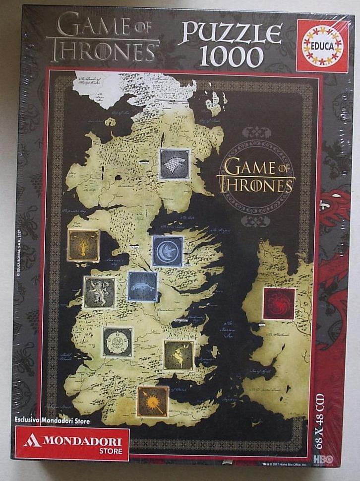 Legpuzzel Educa - Game of Thrones. Nieuw in de verpakking, Hobby en Vrije tijd, Denksport en Puzzels, Nieuw, Legpuzzel, 500 t/m 1500 stukjes