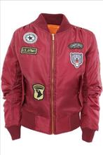 SALES! Bordeaux rode dames bomberjack maat S, Ophalen of Verzenden, Nieuw, Maat 36 (S), Rood