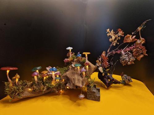 Kunstwerk / kunst / decoratie paddestoelen handgemaakt, Antiek en Kunst, Kunst | Overige Kunst, Ophalen