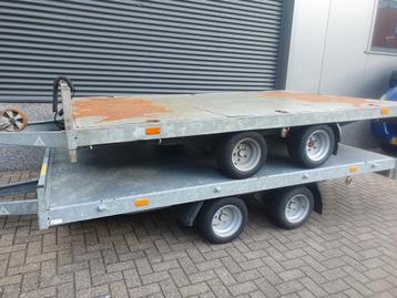  Hapert plateau wagen 340x220 metalen bodem bovag verlaagd  beschikbaar voor biedingen