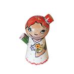 Vintage gesigneerde handgeschilderde olie- en azijndispenser, Huis en Inrichting, Keuken | Servies, Gebruikt, -, Keramiek, -