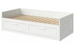 IKEA Brimnes bedbank 80x200, Ophalen, Wit, Tweepersoons, Zo goed als nieuw