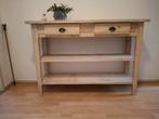 Houten Sidetable met Lades en Planken, Ophalen, Gebruikt, 100 tot 150 cm, Landelijk