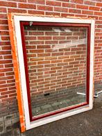 Gratis raamkozijn met dubbel glas, Doe-het-zelf en Verbouw, Glas en Ramen, 120 tot 160 cm, Dubbelglas, Gebruikt, Ophalen of Verzenden