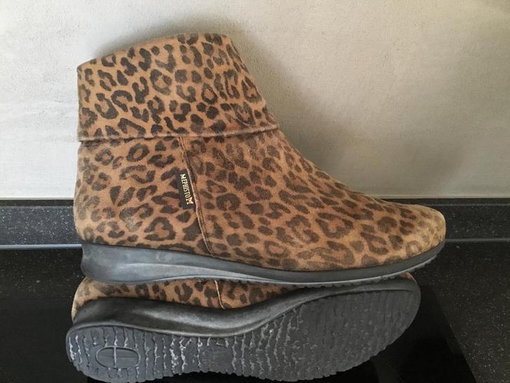 Leren Mephisto laarsjes maat 38,5, Kleding | Dames, Schoenen, Zo goed als nieuw, Zwart, Ophalen of Verzenden