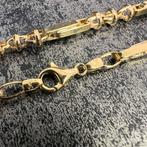 14 karaat gouden ketting monte carlo schakel nieuw, Sieraden, Tassen en Uiterlijk, Kettingen, Ophalen of Verzenden, Zo goed als nieuw