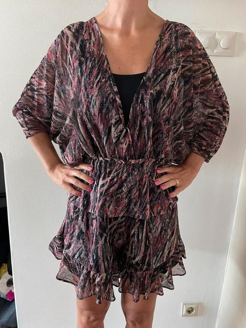 Nieuwstaat: playsuit Iro maat 36, Kleding | Dames, Jumpsuits, Zo goed als nieuw, Maat 36 (S), Zwart, Verzenden