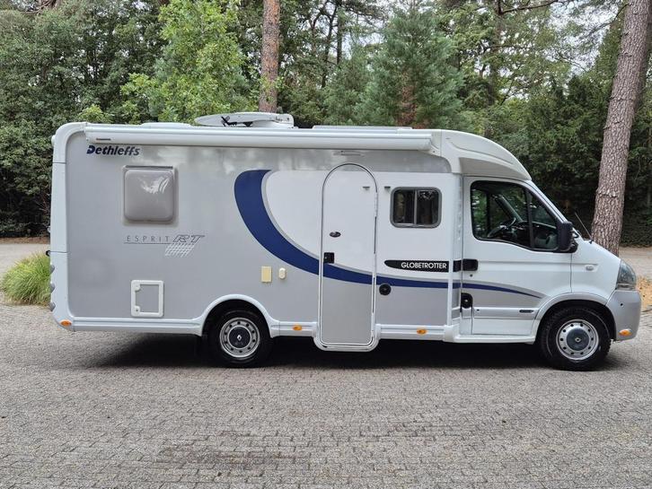 Dethleffs Esprit RT 6204 Fransbed zeer mooi 1e eig solar, Caravans en Kamperen, Campers, Bedrijf, tot en met 4, Half-integraal