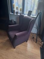 Fauteuil oorstoel zwart, Huis en Inrichting, Fauteuils, Ophalen, Zo goed als nieuw, Stof, 50 tot 75 cm