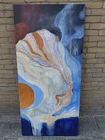 origineel Schilderij F.Hemmes MOET WEG 70x150, Antiek en Kunst, Ophalen