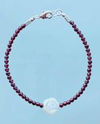 Armband granaat nieuw, Ophalen of Verzenden, Nieuw, Rood, Met edelsteen