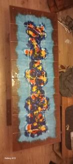 Vintage keramiek denisco salontafel, Huis en Inrichting, Tafels | Salontafels, 100 tot 150 cm, Verzenden, Zo goed als nieuw, Minder dan 50 cm