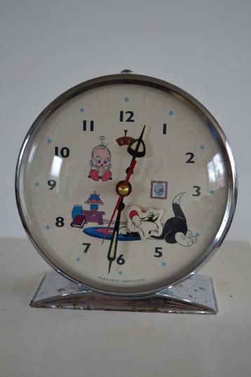 wekker met Sylvester en Tweety, werkend beschikbaar voor biedingen