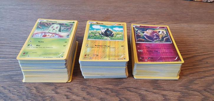Breakpoint basiskaarten zonder full arts, Hobby en Vrije tijd, Verzamelkaartspellen | Pokémon, Zo goed als nieuw, Meerdere kaarten