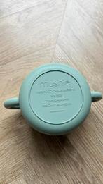 Mushie silicone snack bekers 3 stuks, Huis en Inrichting, Keuken | Tupperware, Verzenden, Zo goed als nieuw, Beker of Kan