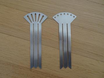 Zack RVS boekenlegger bladwijzer bookmark 2x beschikbaar voor biedingen