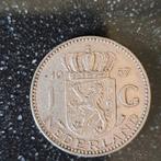 zilveren 1 gulden munt 1957 koningin juliana, Postzegels en Munten, Munten | Nederland, Ophalen of Verzenden, Koningin Juliana