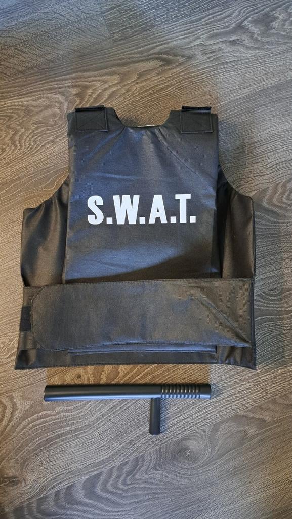 Kindervest SWAT, Kinderen en Baby's, Carnavalskleding en Verkleedspullen, Nieuw, Jongen of Meisje, Ophalen