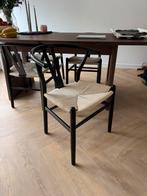 Hans wegner replica eetkamer stoel japandi 4x, Ophalen, Gebruikt, Japandi