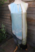 Jurk aqua/ geel Marccain mt S/M Vaste prijs, Blauw, Ophalen of Verzenden, Zo goed als nieuw, Maat 36 (S)