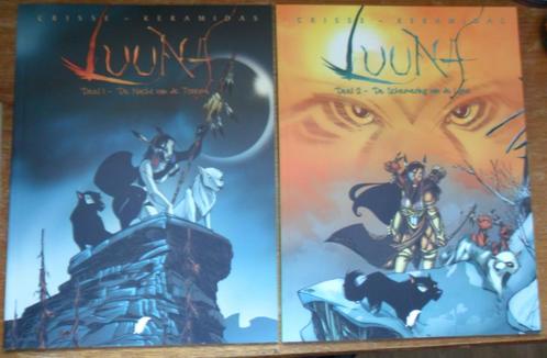 Luuna Deel 1+2 / Didier - Crisse / Daedalus, Boeken, Stripboeken, Zo goed als nieuw, Meerdere stripboeken, Ophalen of Verzenden
