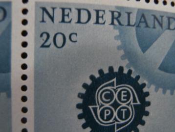 NL 1967; PLAATFOUT 884 PM in blok van 6 LEES beschikbaar voor biedingen