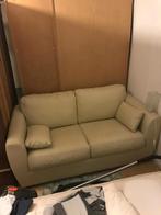 witte leren bank, Ophalen, Gebruikt, Rechte bank, Leer