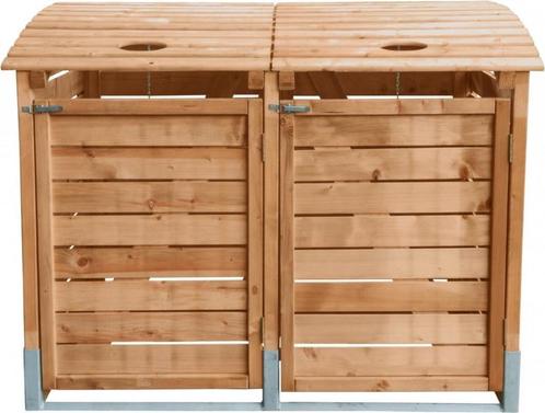 Kliko ombouw containerberging dubbel dicht 155x122x90cm, Tuin en Terras, Bergingen en Tuinkasten, Nieuw, Containerberging, Hout