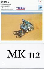 Mk112 motorkaart yamaha 750 yze parijs - dakar stephane, Ophalen of Verzenden, Zo goed als nieuw, Motoren