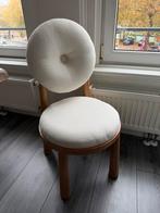 Eetkamerstoelen wit/beige Bouclé Hout Donut Chairs, Ophalen, Wit, Zo goed als nieuw, Stof