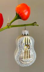 Oude kerstbal: gitaar zilver met glitter, Diversen, Ophalen, Gebruikt