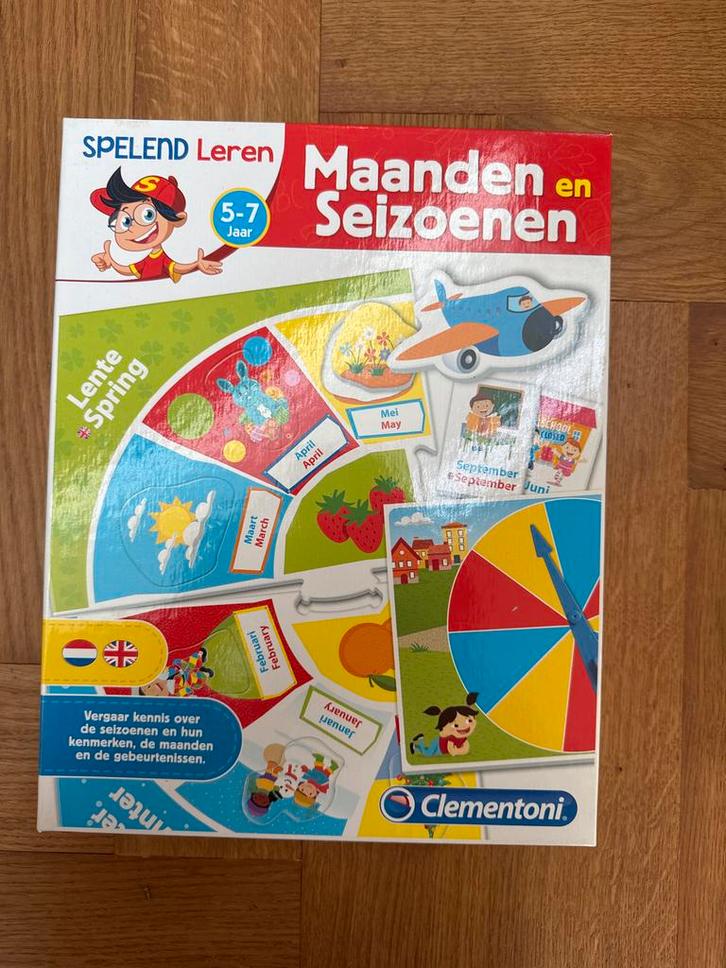 Clementoni Spelend Leren: Maanden en Seizoenen, Kinderen en Baby's, Speelgoed | Educatief en Creatief, Nieuw, Taal en Lezen, Ophalen of Verzenden