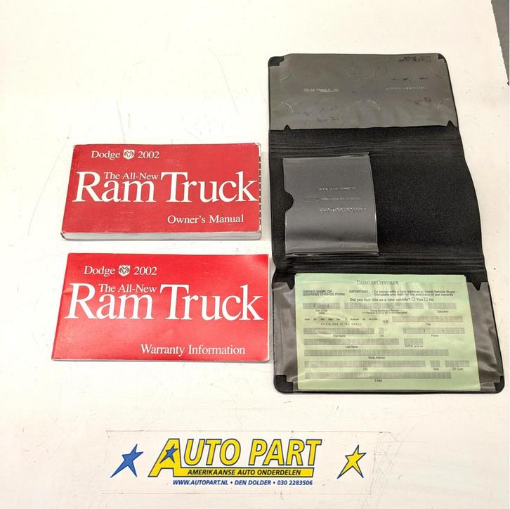 Dodge Ram pickup instructieboekje 2002, Auto-onderdelen, Overige Auto-onderdelen, Amerikaanse onderdelen, Dodge, Gebruikt, Ophalen of Verzenden