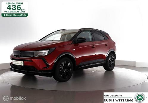 Opel Grandland 1.2 Turbo 130pk Automaat GS-Line leer|led|nav, Auto's, Opel, Bedrijf, Te koop, Grandland, 360° camera, ABS, Achteruitrijcamera