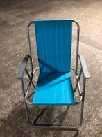 Twee blauwe klapstoeltjes, Tuin en Terras, Tuinstoelen, Ophalen, Nieuw