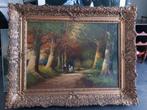 Olieverf schilderij P. Schipperus met mooie lijst, Ophalen