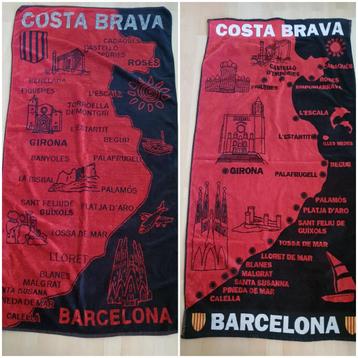 2 Bad / strand lakens Costa Brava / Barcelona 165 cm x 85 cm beschikbaar voor biedingen