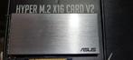 ASUS Hyper M.2 X16 Card V2, Computers en Software, Harde schijven, Intern, Server, SSD, Zo goed als nieuw